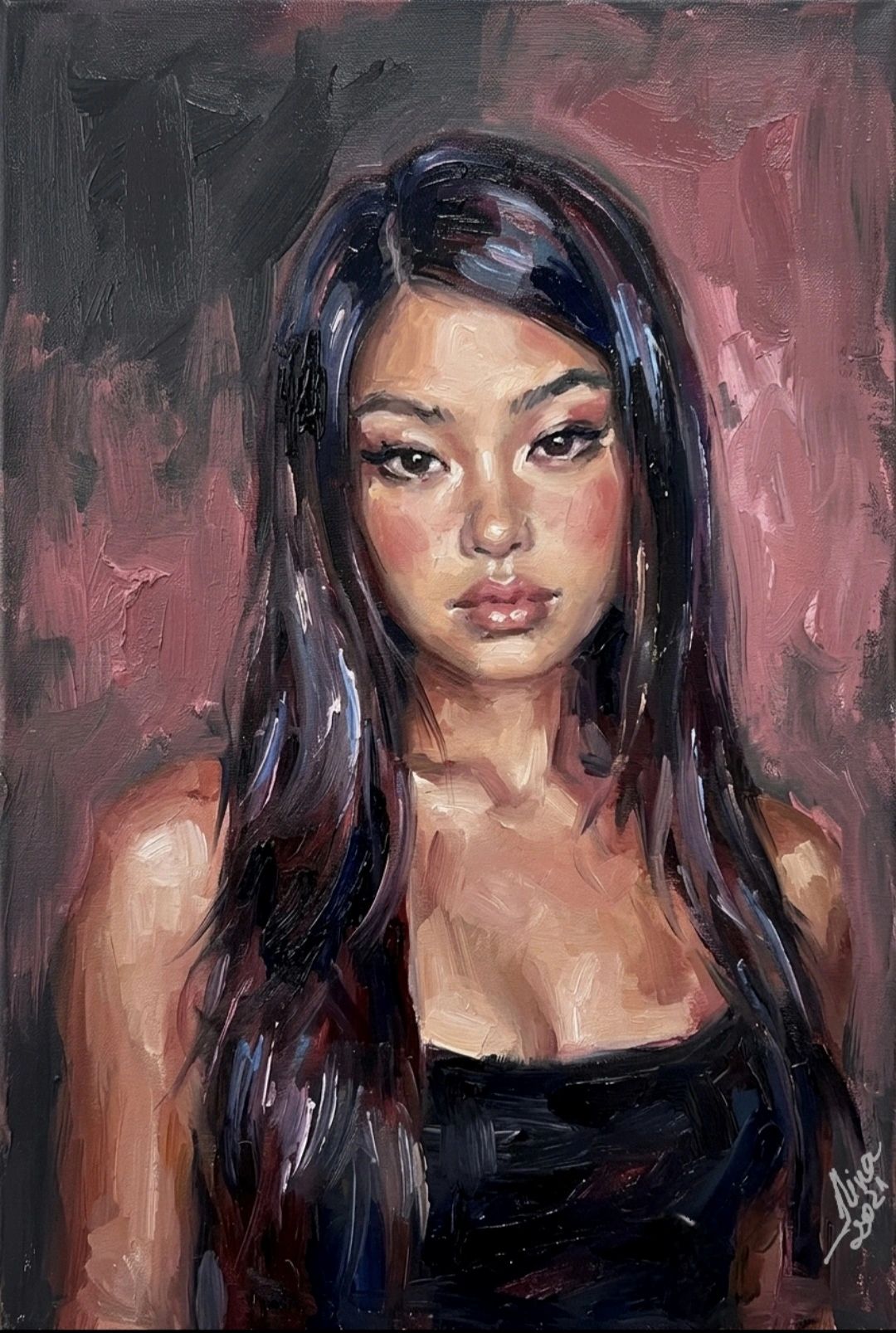 ArteDiAlina.com painting: young and naive